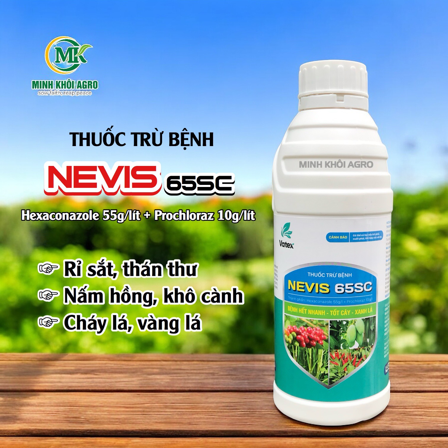 Thuốc trừ bệnh Nevis 65SC - Chai 900ml